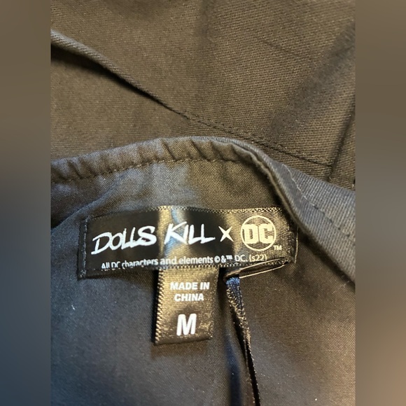 NWT Dolls Kill x DC You Summoned Me Pleated Mini Skirt M Batman High Rise Punk - Picture 6 of 9